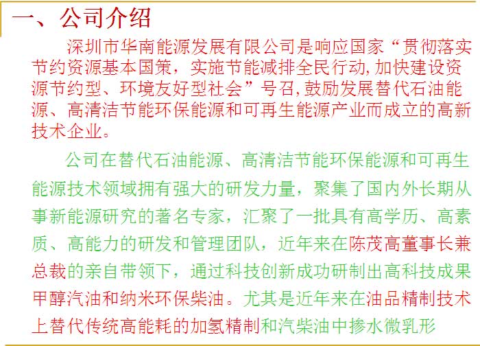 开创替代能源新局面