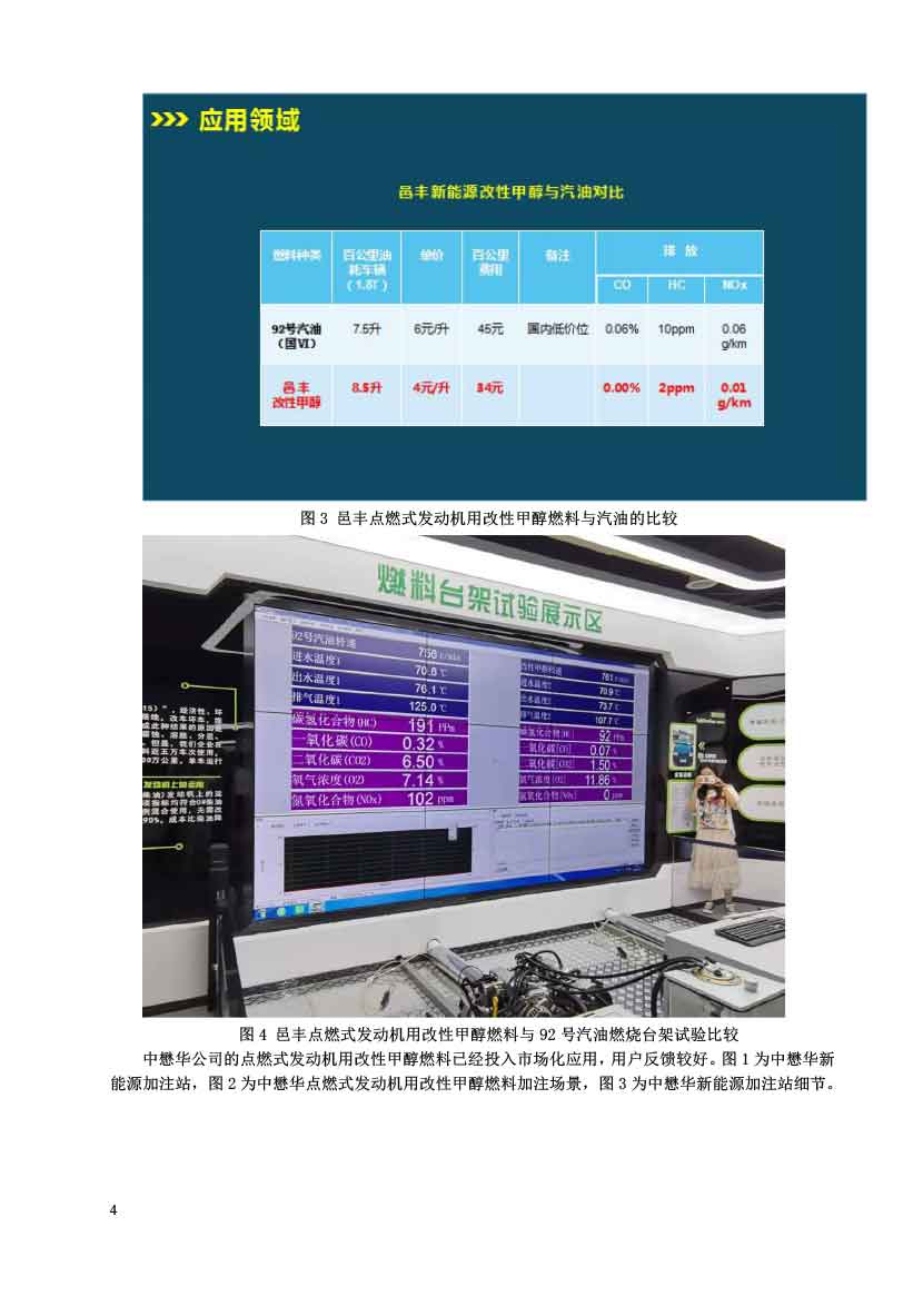 点燃式发动机用改性甲醇燃料